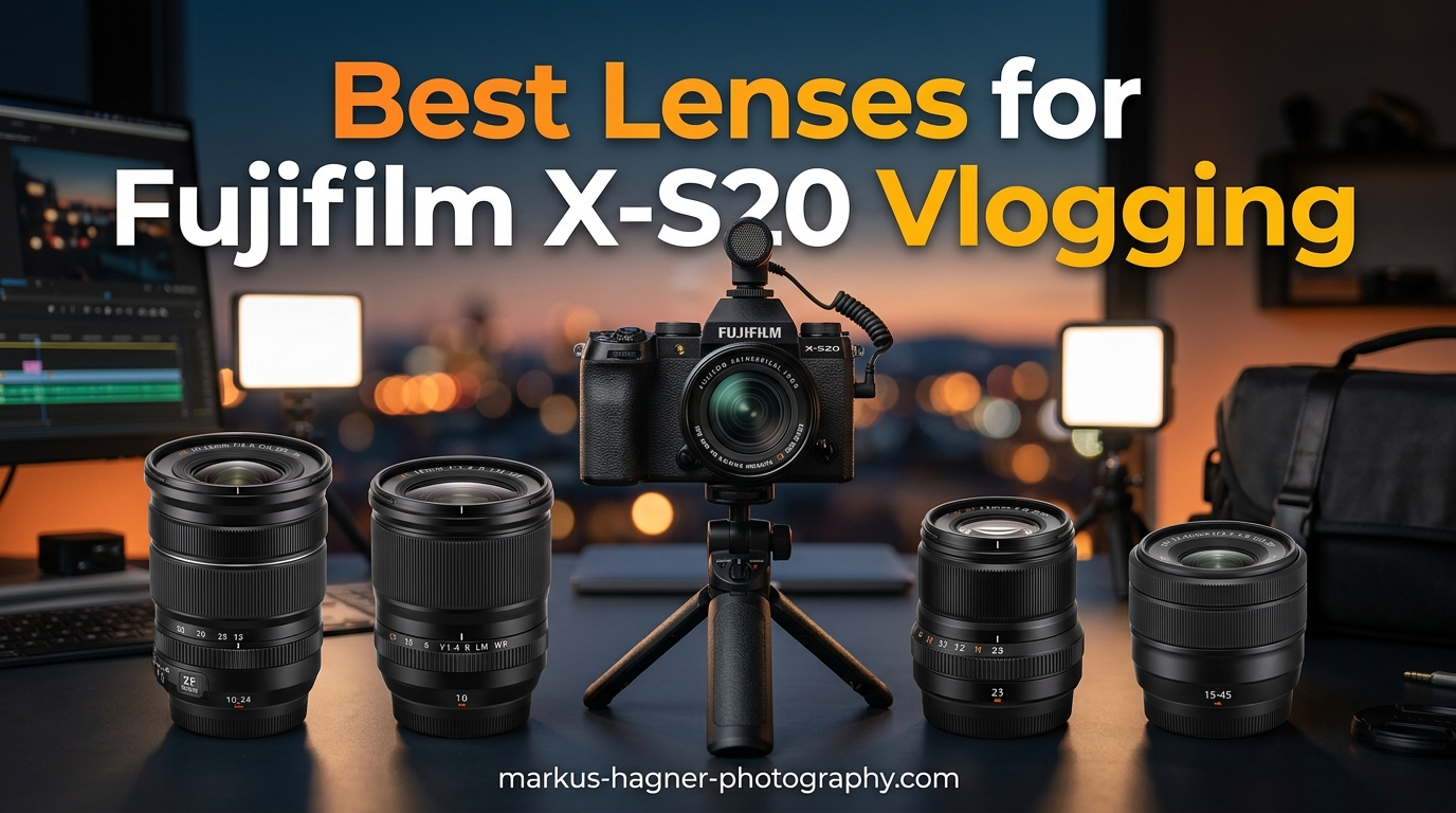 Best Lenses for Fujifilm X-S20 Vlogging