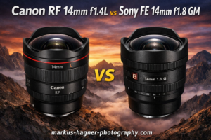 Canon RF 14mm f1.4L VCM vs Sony FE 14mm f1.8 GM