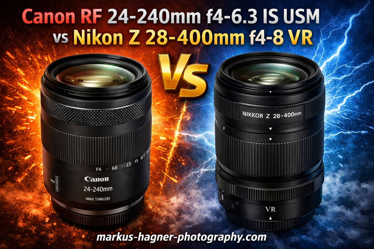 Canon RF 24-240mm f4-6.3 IS USM vs Nikon Z 28-400mm f4-8 VR