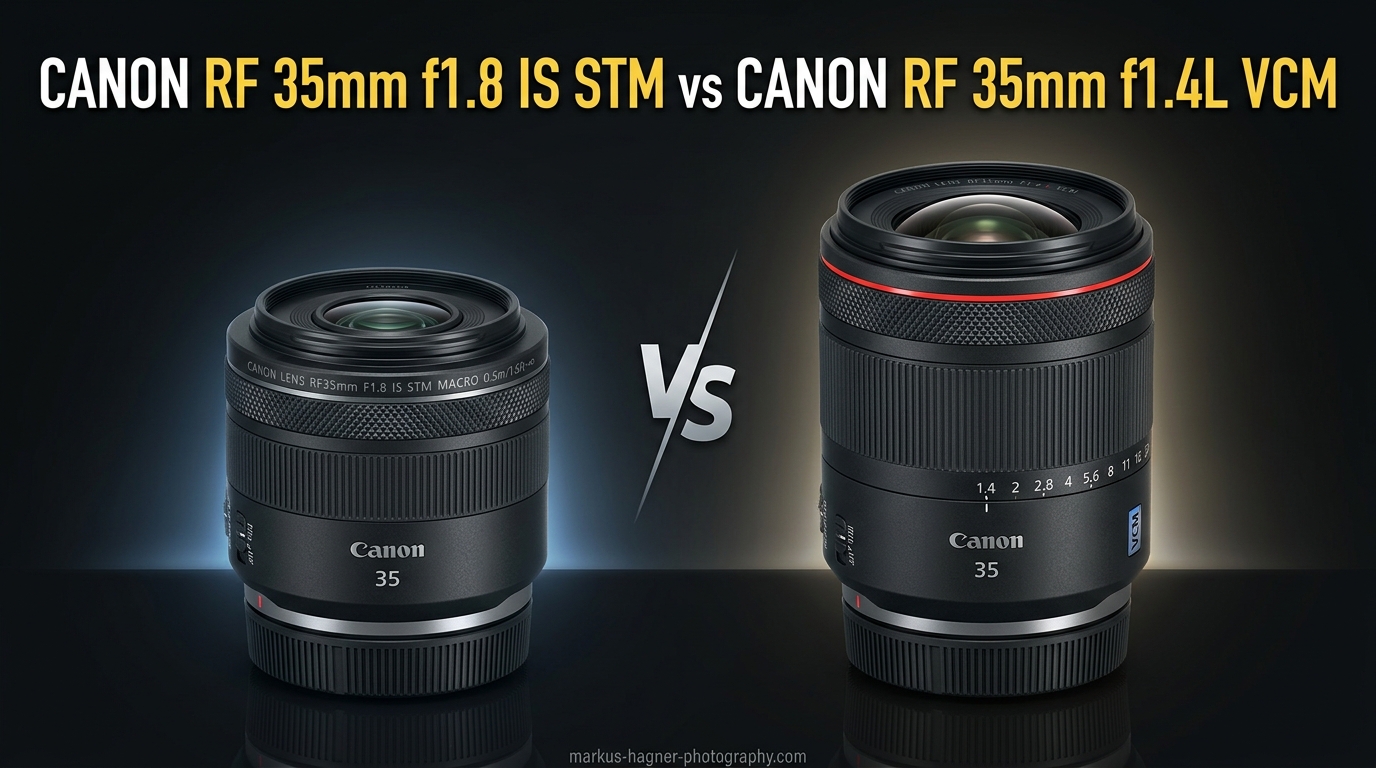Canon RF 35mm f1.8 IS STM vs Canon RF 35mm f1.4L VCM