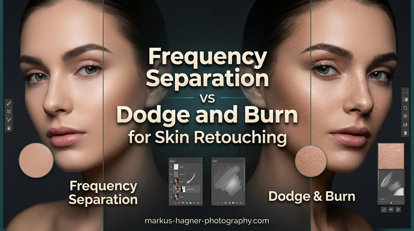 Frequency Separation vs Dodge and Burn for Skin Retouching