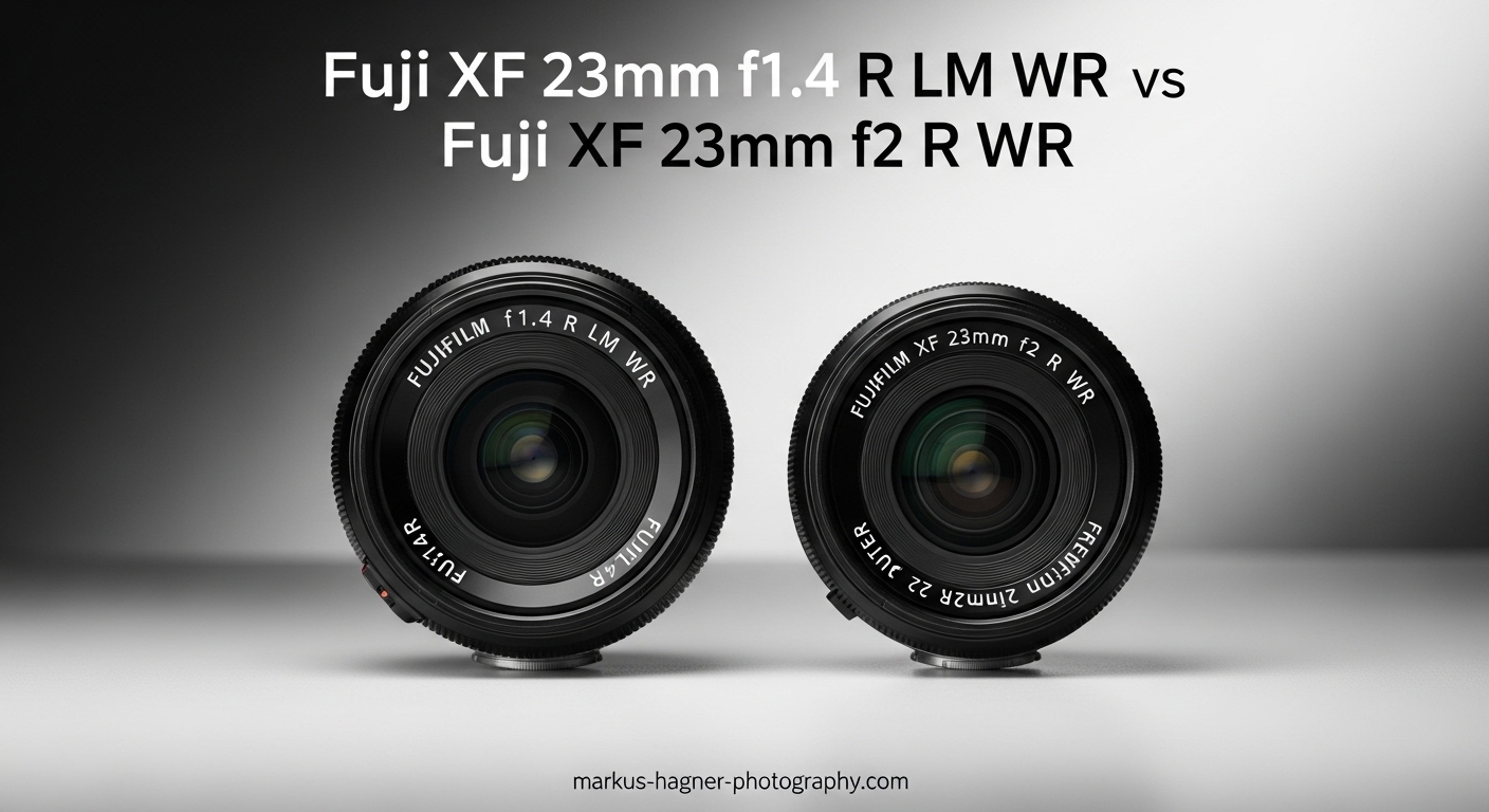 Fuji XF 23mm f1.4 R LM WR vs Fuji XF 23mm f2 R WR