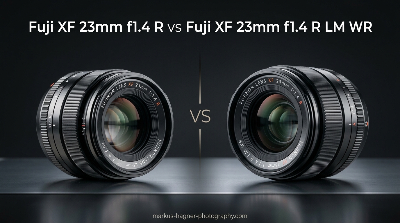 Fuji XF 23mm f1.4 R vs Fuji XF 23mm f1.4 R LM WR