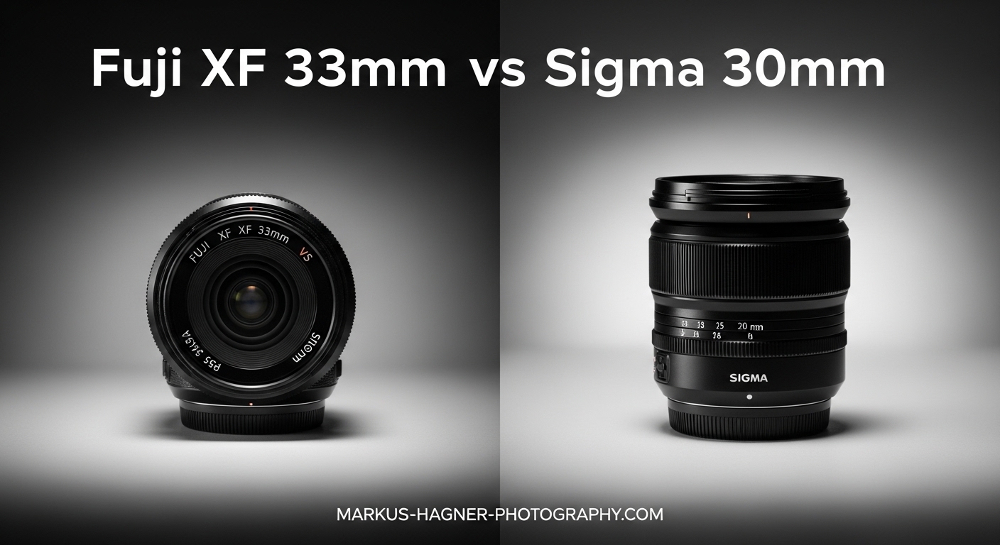 Fuji XF 33mm vs Sigma 30mm