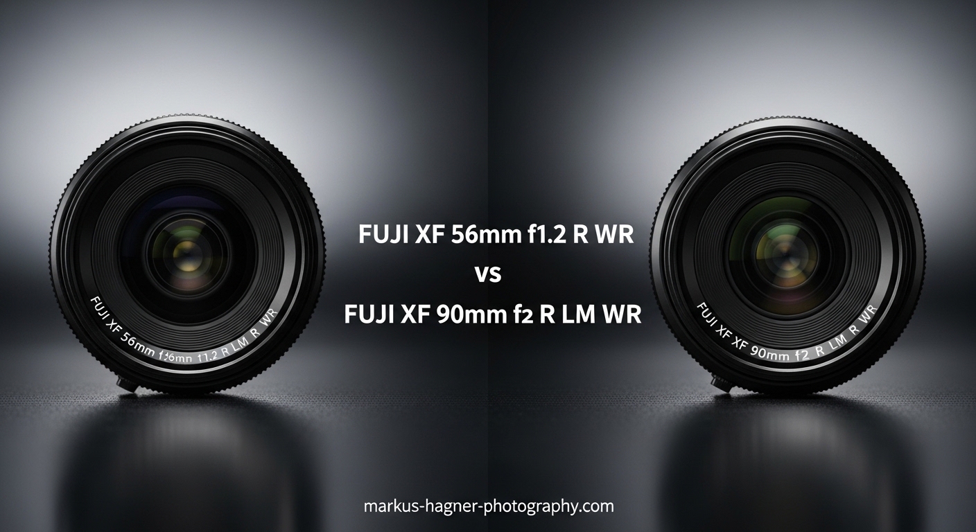 Fuji XF 56mm f1.2 R WR vs Fuji XF 90mm f2 R LM WR