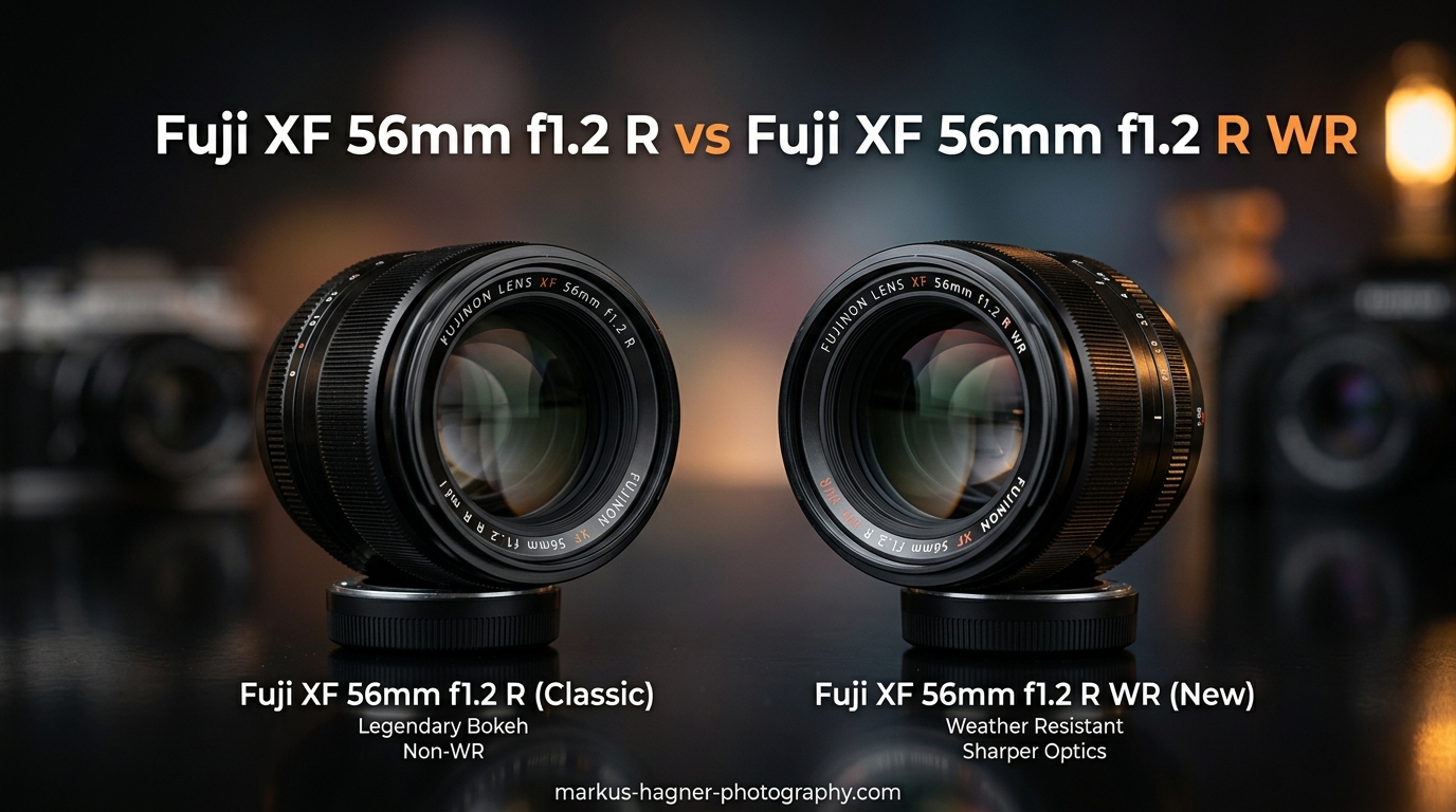 Fuji XF 56mm f1.2 R vs Fuji XF 56mm f1.2 R WR