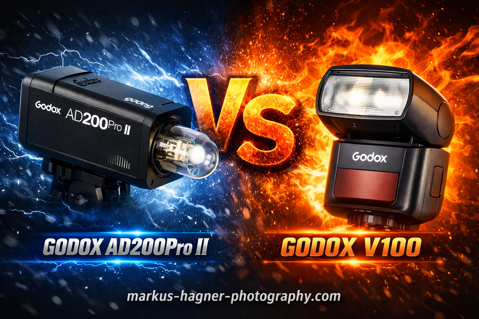 Godox AD200Pro II vs Godox V100