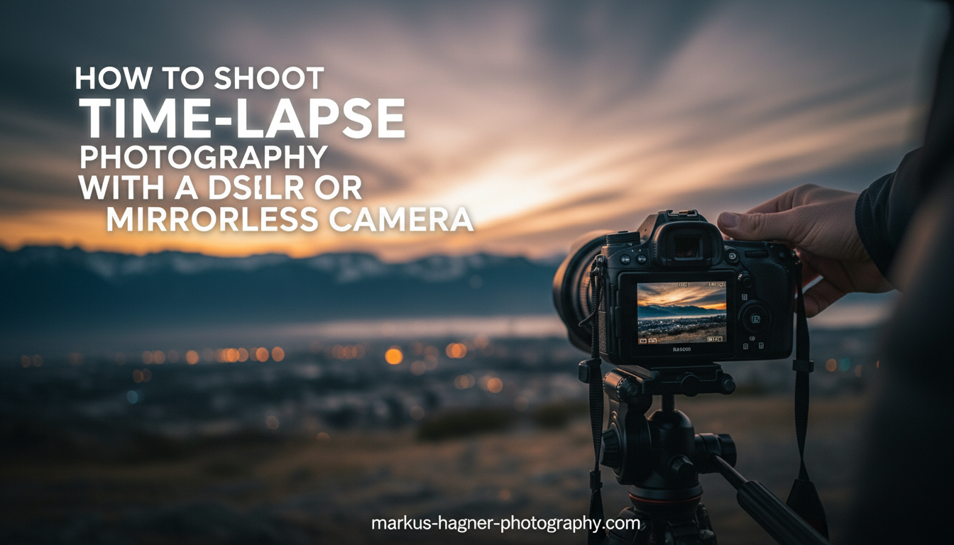 How to Shoot Time-Lapse Photography with a DSLR or Mirrorless Camera