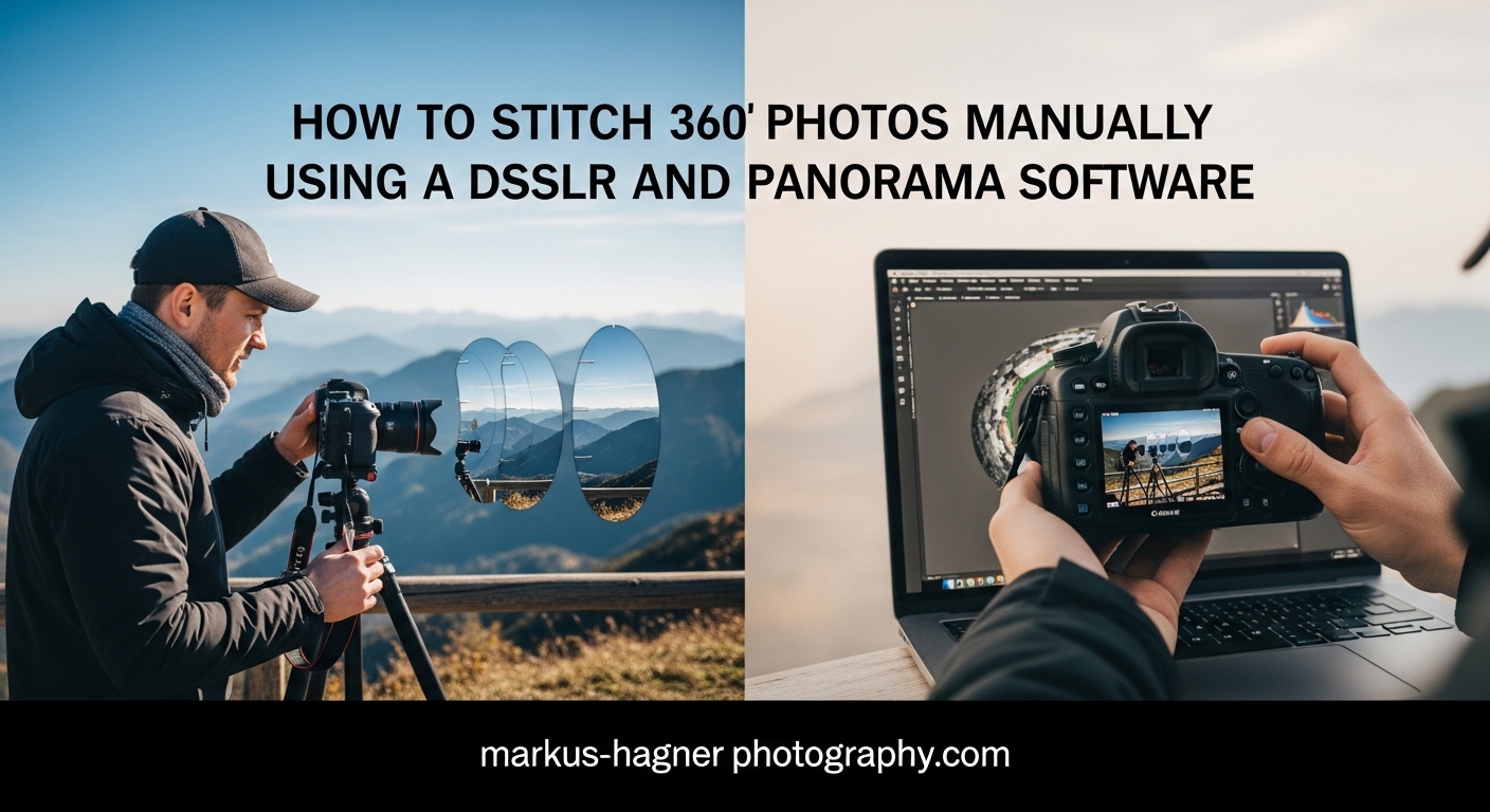 How to Stitch 360 Photos Manually Using a DSLR and Panorama Software