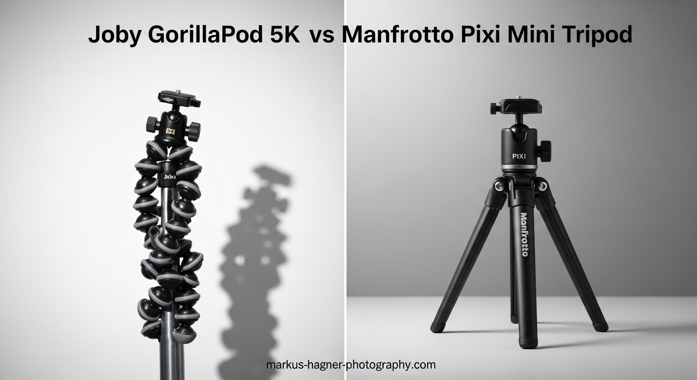 Joby GorillaPod 5K vs Manfrotto Pixi Mini Tripod