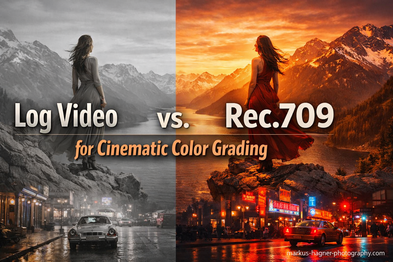 Log Video vs Rec.709 for Cinematic Color Grading