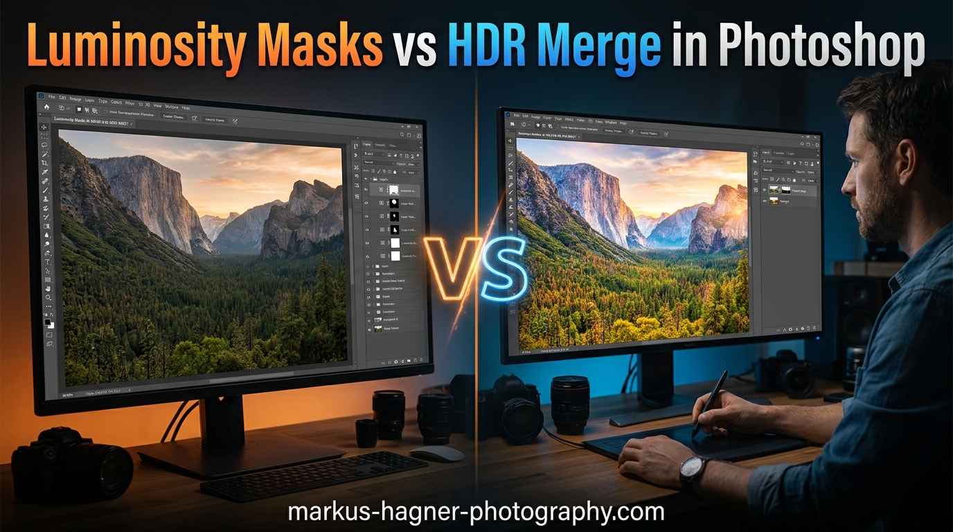 Luminosity Masks vs HDR Merge in Photoshop