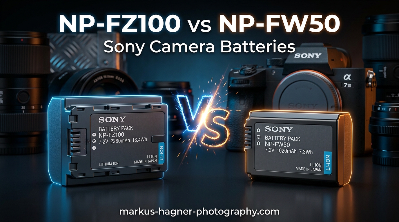 NP-FZ100 vs NP-FW50 Sony Camera Batteries