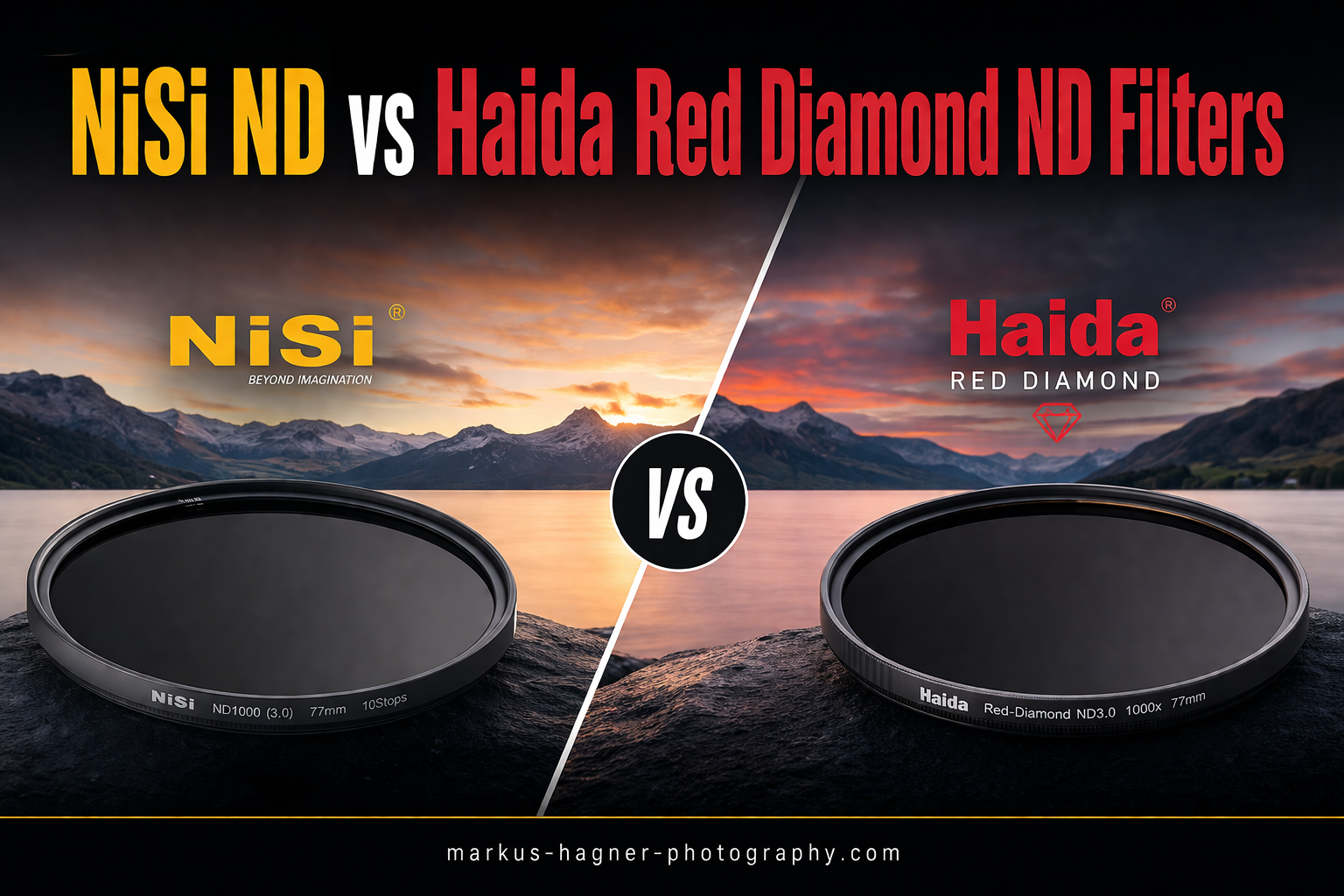 NiSi ND vs Haida Red Diamond ND Filters