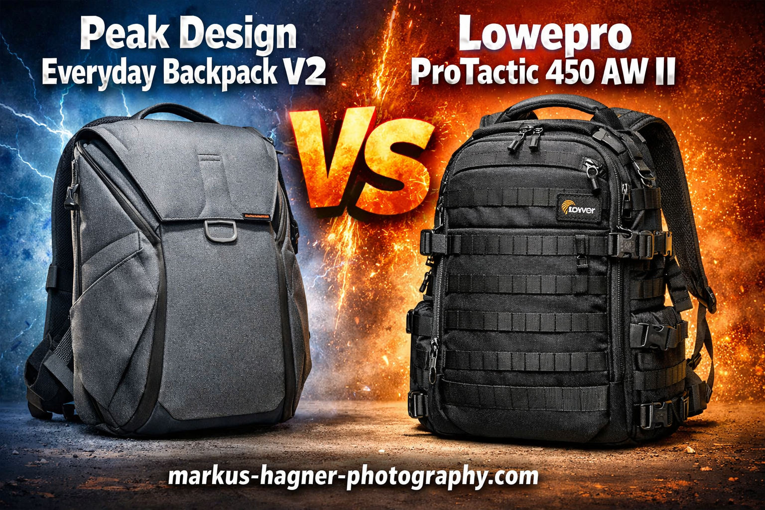 Peak Design Everyday Backpack V2 vs Lowepro ProTactic 450 AW II
