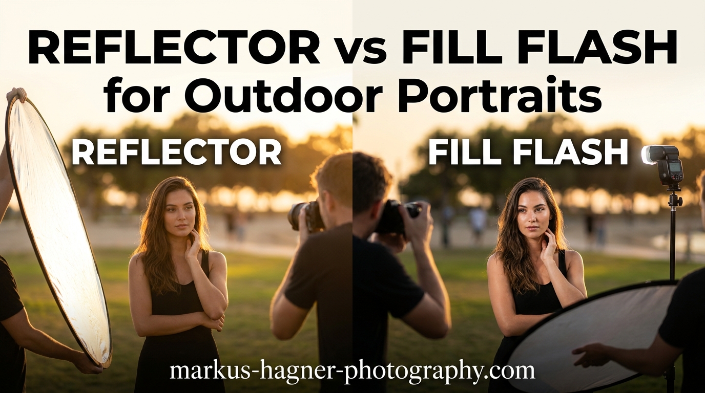 Reflector vs Fill Flash for Outdoor Portraits