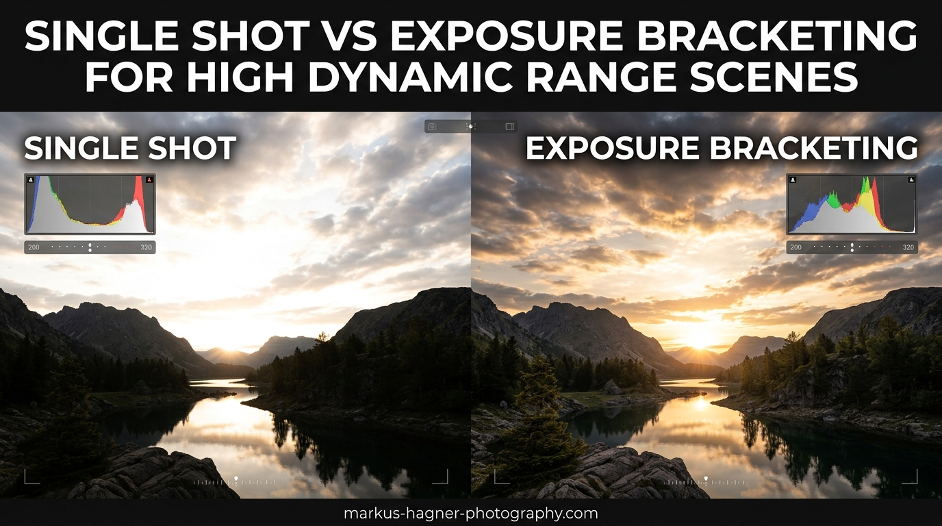 Single Shot vs Exposure Bracketing for High Dynamic Range Scenes