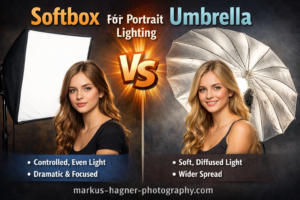 Softbox vs Umbrella for Portrait Lighting