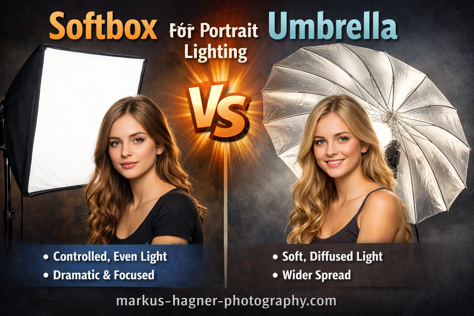 Softbox vs Umbrella for Portrait Lighting