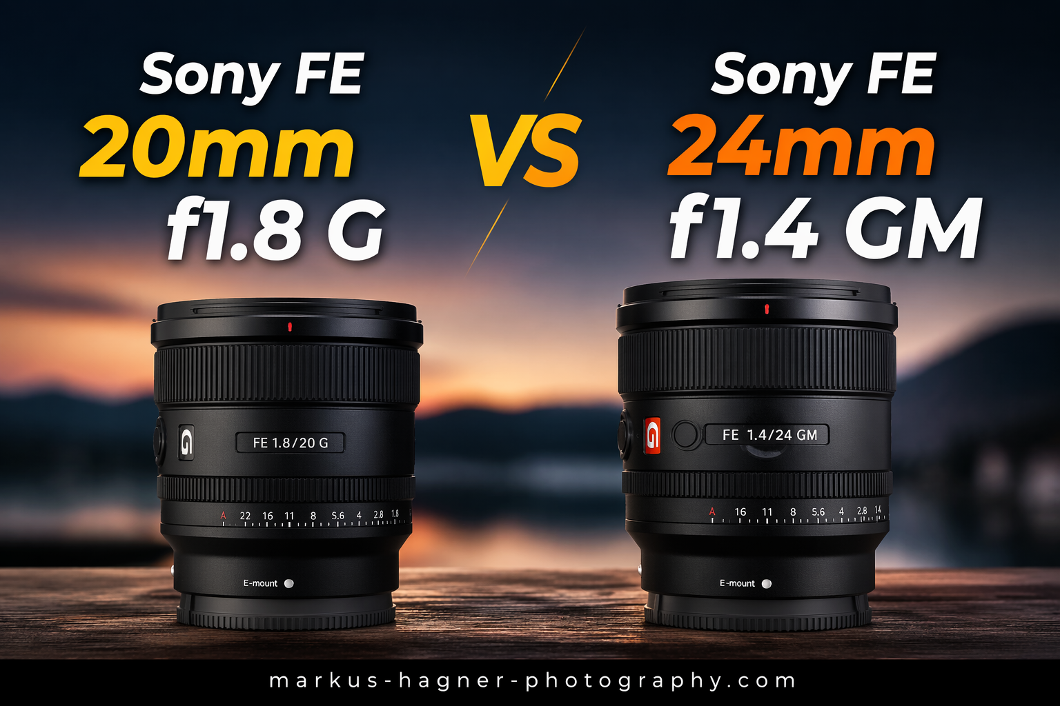 Sony FE 20mm f1.8 G vs Sony FE 24mm f1.4 GM