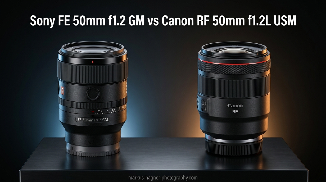 Sony FE 50mm f1.2 GM vs Canon RF 50mm f1.2L USM