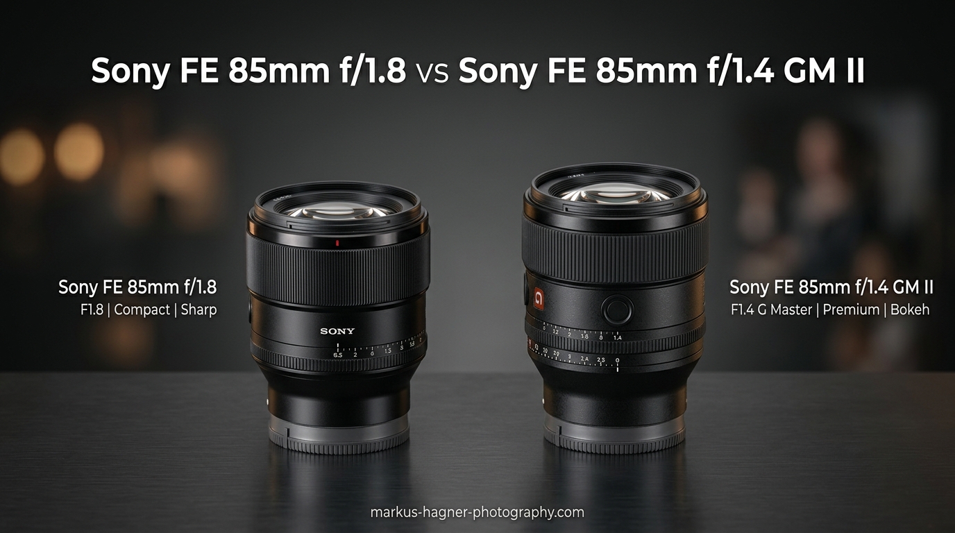 Sony FE 85mm f1.8 vs Sony FE 85mm f1.4 GM II
