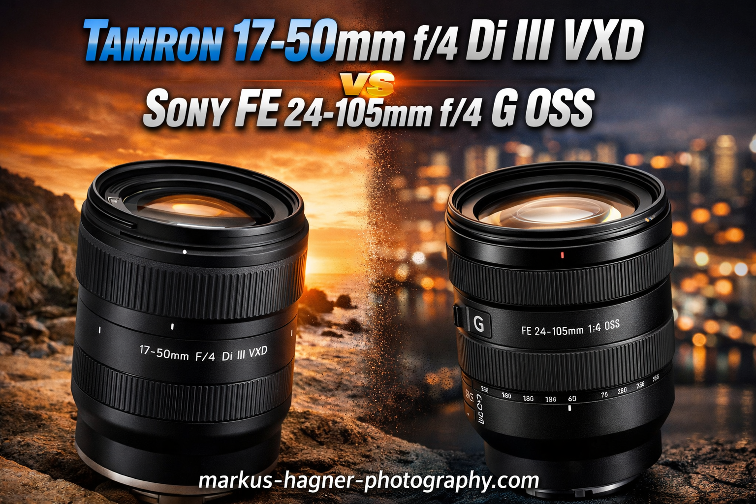 Tamron 17-50mm f4 Di III VXD vs Sony FE 24-105mm f4 G OSS