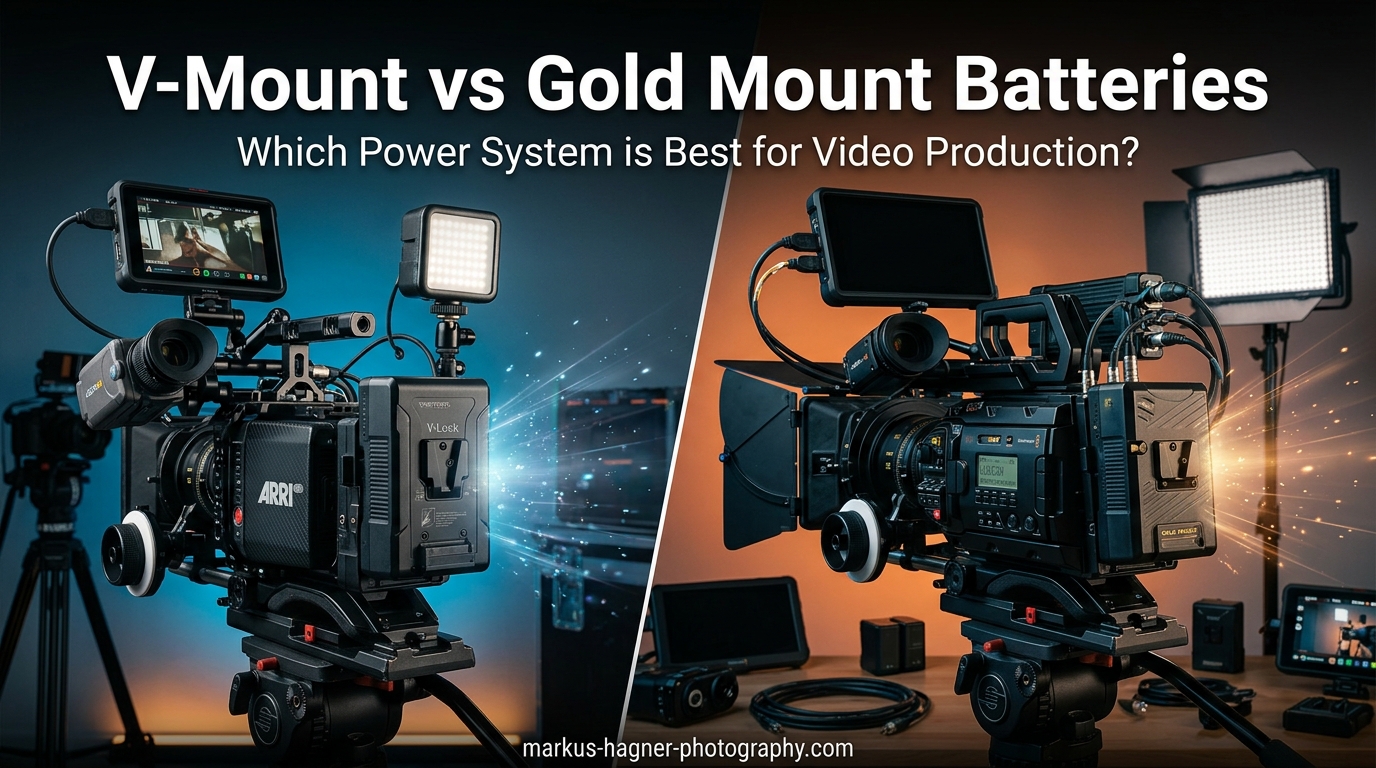 V-Mount vs Gold Mount Batteries for Video Production