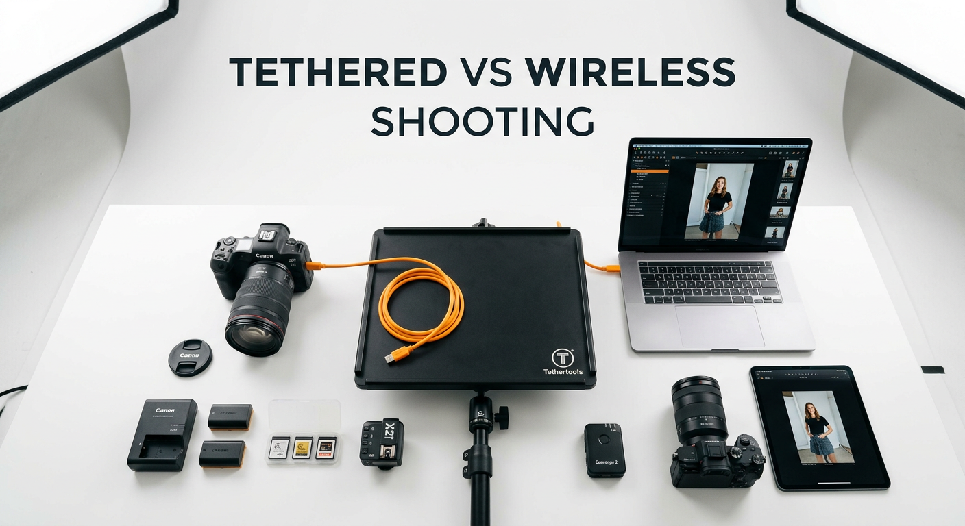 Tethered vs Wireless Shooting for Studio Photography