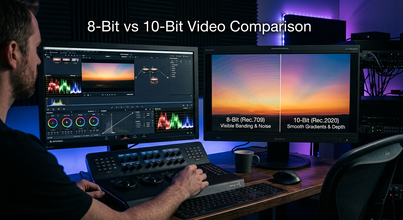 8-Bit vs 10-Bit Video for Color Grading Flexibility