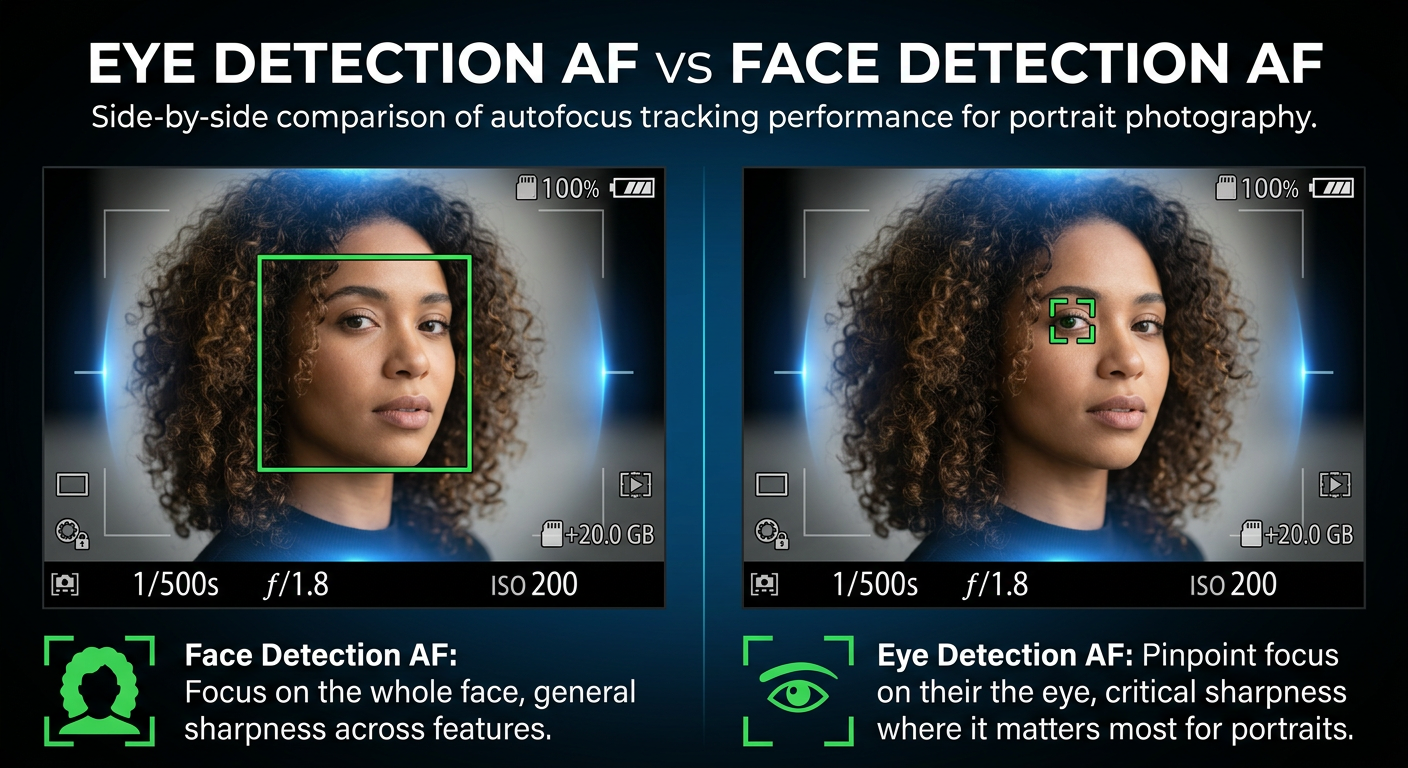 Eye Detection AF vs Face Detection AF for Portraits
