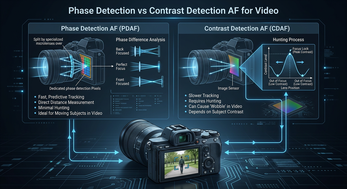 Phase Detection AF vs Contrast Detection AF for Video