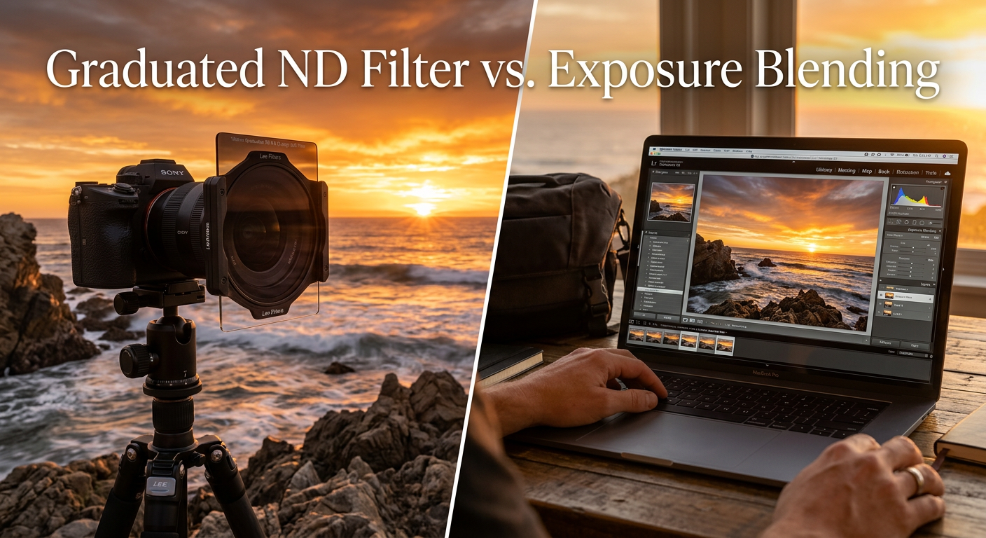 Graduated ND Filter vs Exposure Blending for Sunset Photography