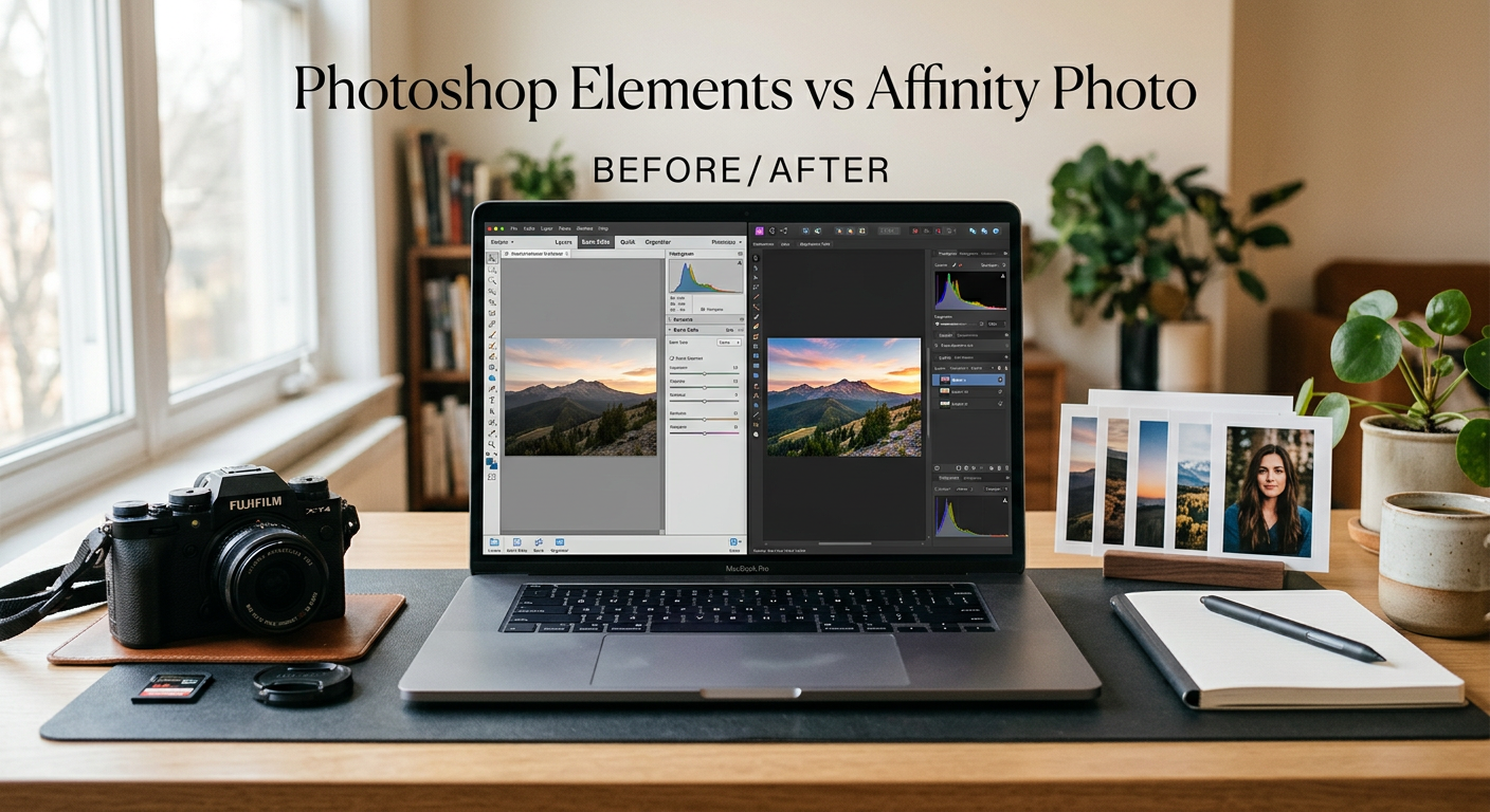 Photoshop Elements vs Affinity Photo for Beginners