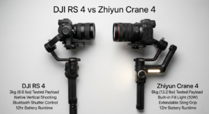 DJI RS 4 vs Zhiyun Crane 4