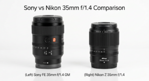 Sony FE 35mm f1.4 GM vs Nikon Z 35mm f1.4