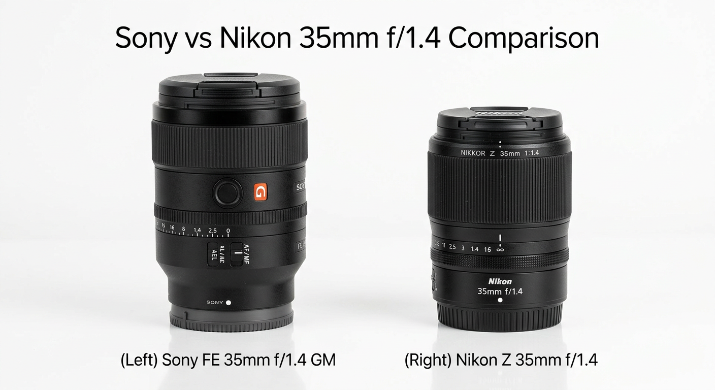 Sony FE 35mm f1.4 GM vs Nikon Z 35mm f1.4