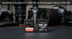 SanDisk Extreme Pro V90 SD vs ProGrade V90 SD
