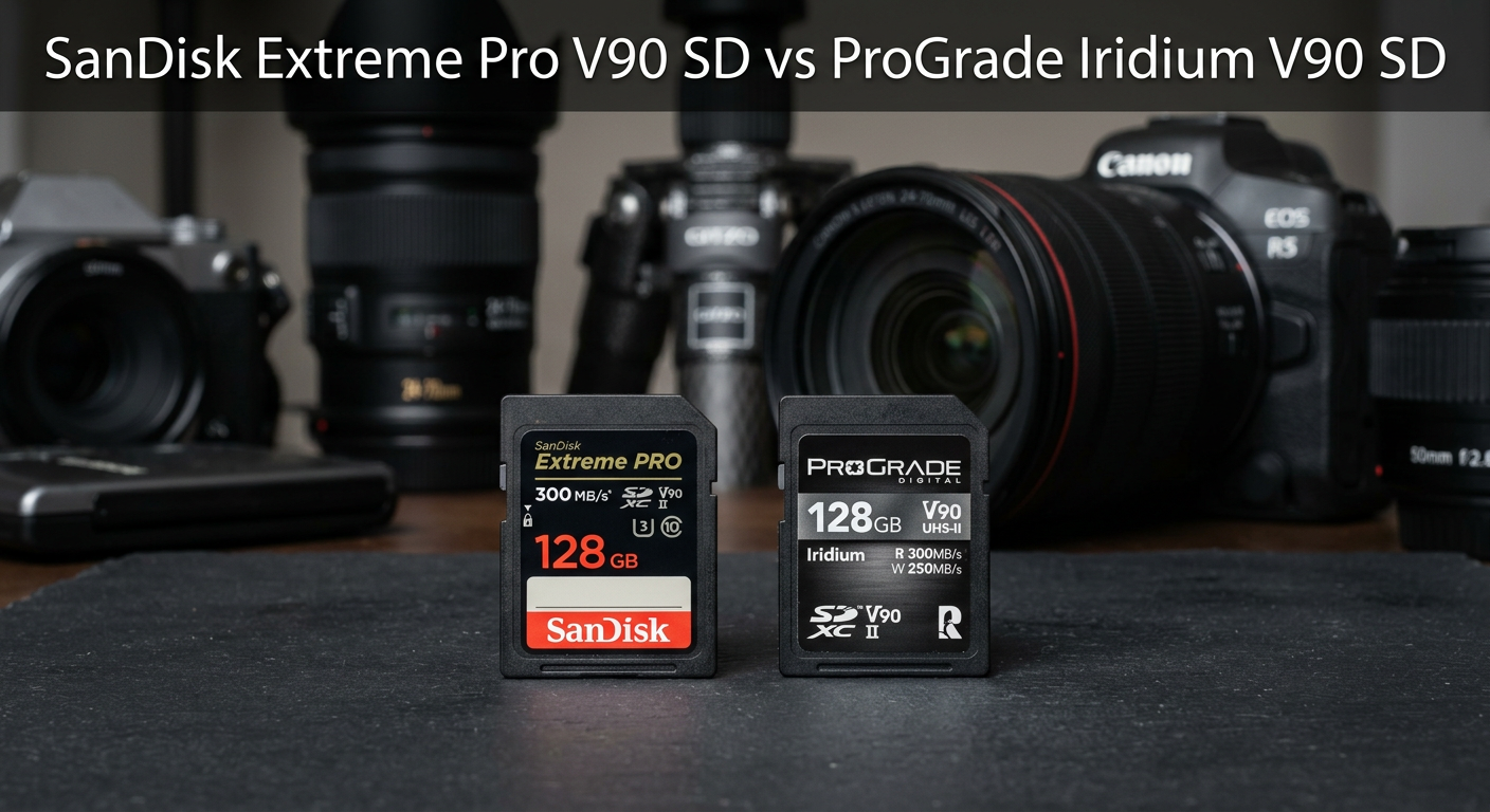 SanDisk Extreme Pro V90 SD vs ProGrade V90 SD
