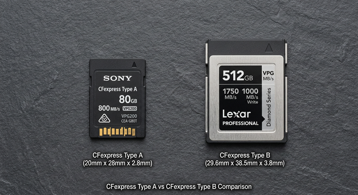 CFexpress Type A vs CFexpress Type B