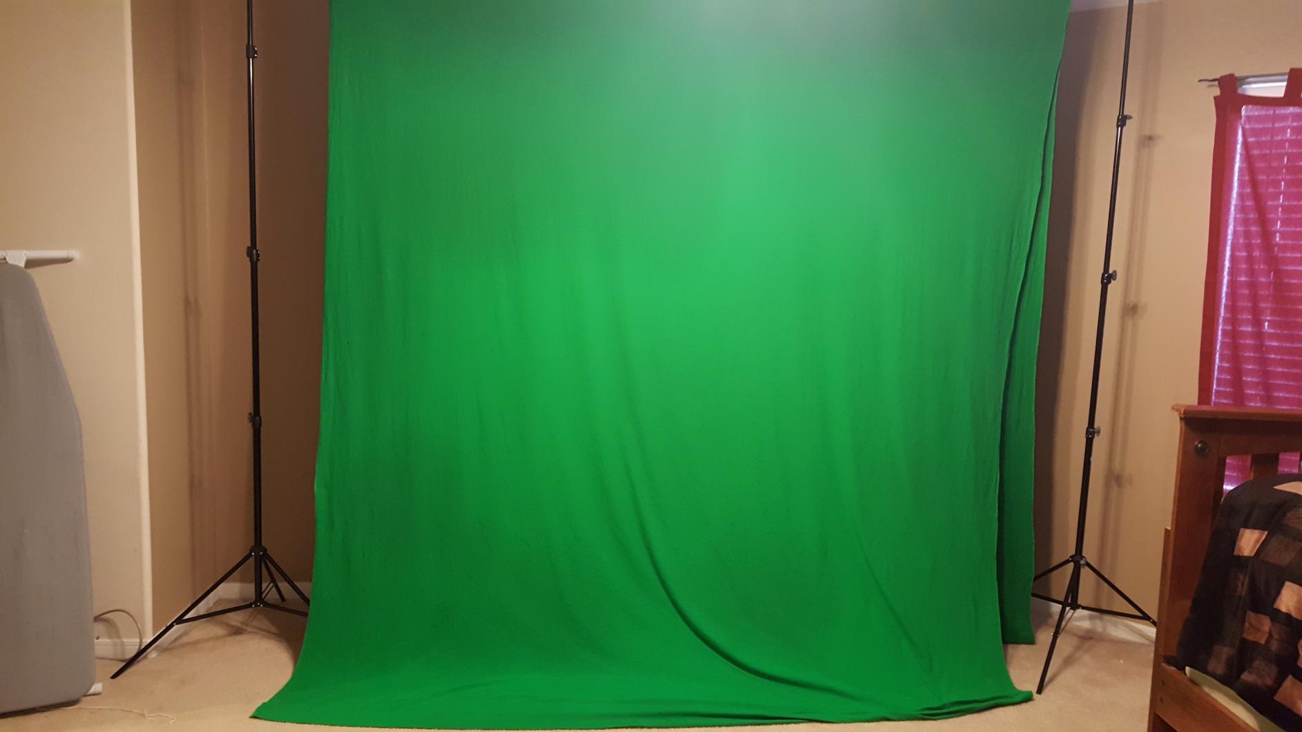 Prism 100% Cotton Extra Thick Professional Video Green Screen Backdrop 9x18 ft, Brushed for Low Light Reflectance and Bleed Through, Sustainable Organic Cotton Muslin customer photo 1
