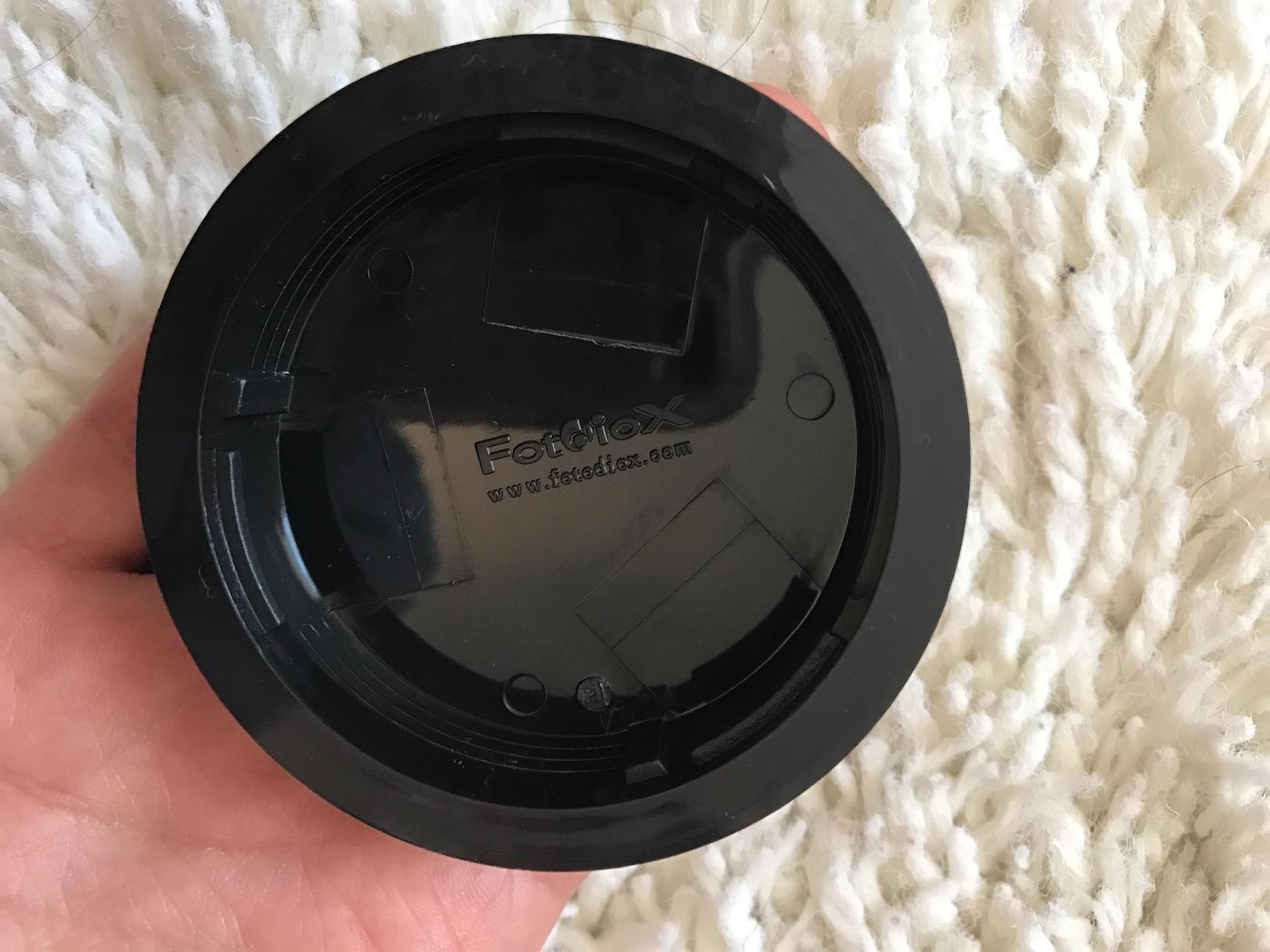 Fotodiox Designer (Black) Lens Rear Cap Compatible with Canon EOS EF and EF-S Lenses customer photo 2