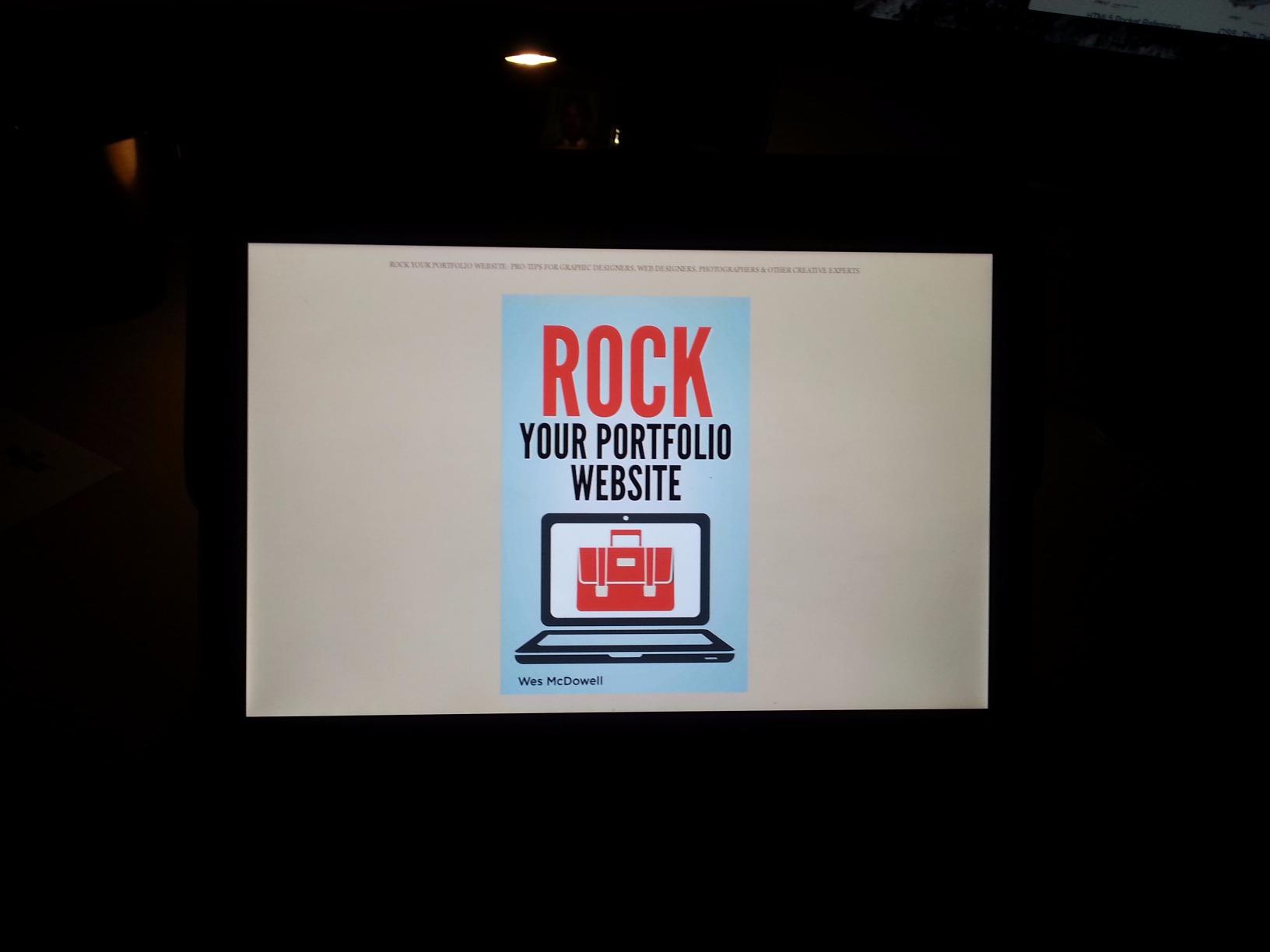 Rock Your Portfolio Website: Pro-tips for Graphic Designers, Web Designers, Photographers & Other Creative Experts customer photo 1