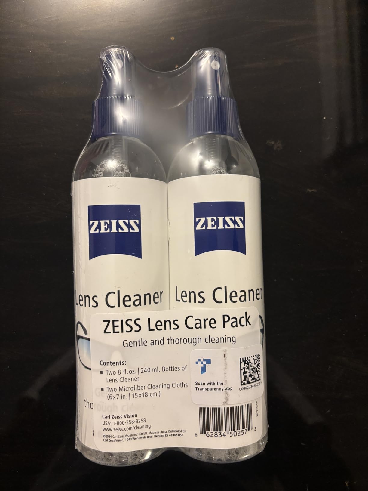 ZEISS Lens Care Pack - 2x 8oz Streak-Free Lens Spray and Microfiber Cloths for Eyeglasses and Optics customer photo 2