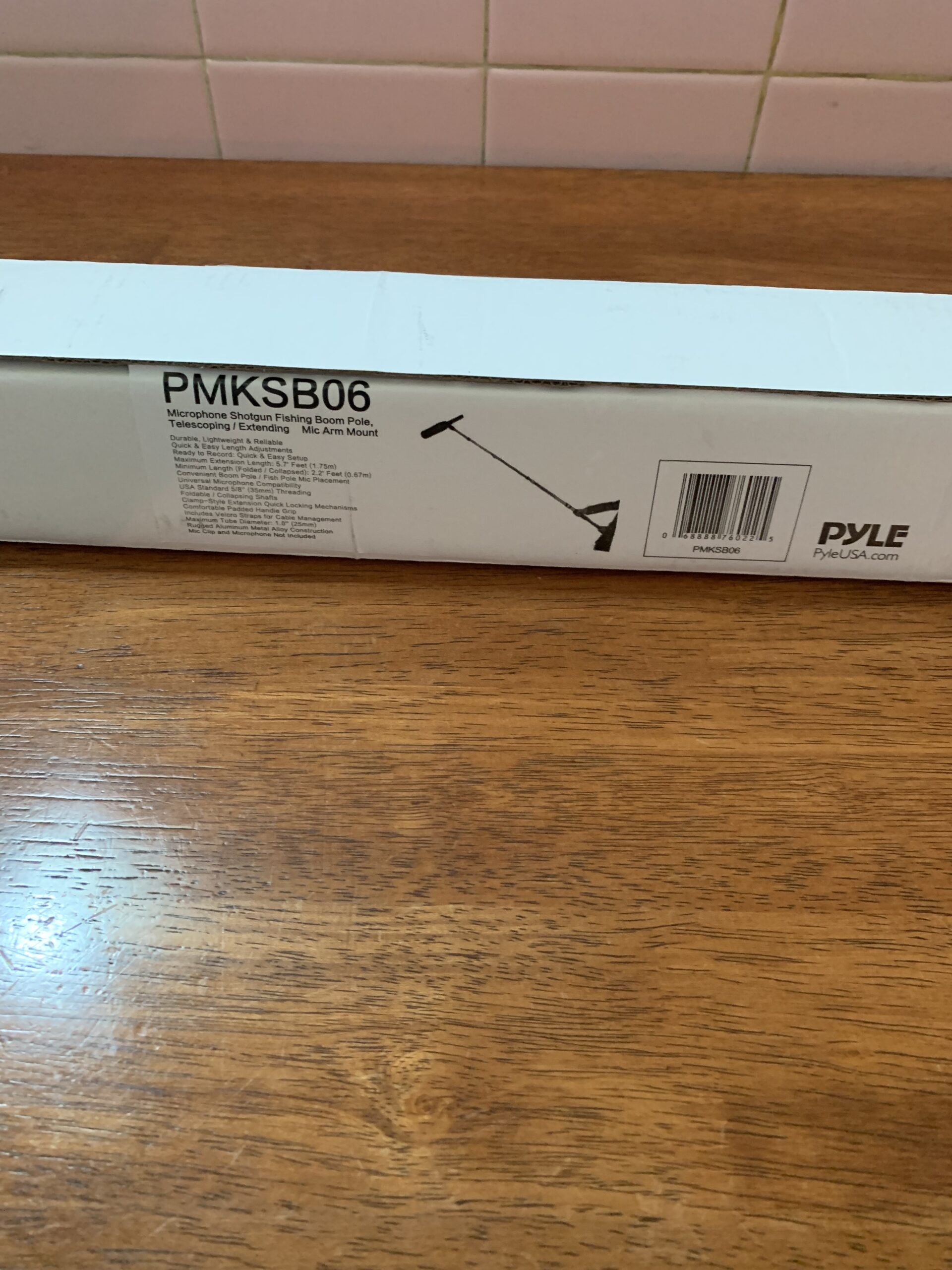 Pyle Telescope Microphone Boom Fish Pole for Shotgun Mics with Adjustable Length-5.7' ft. customer photo 2