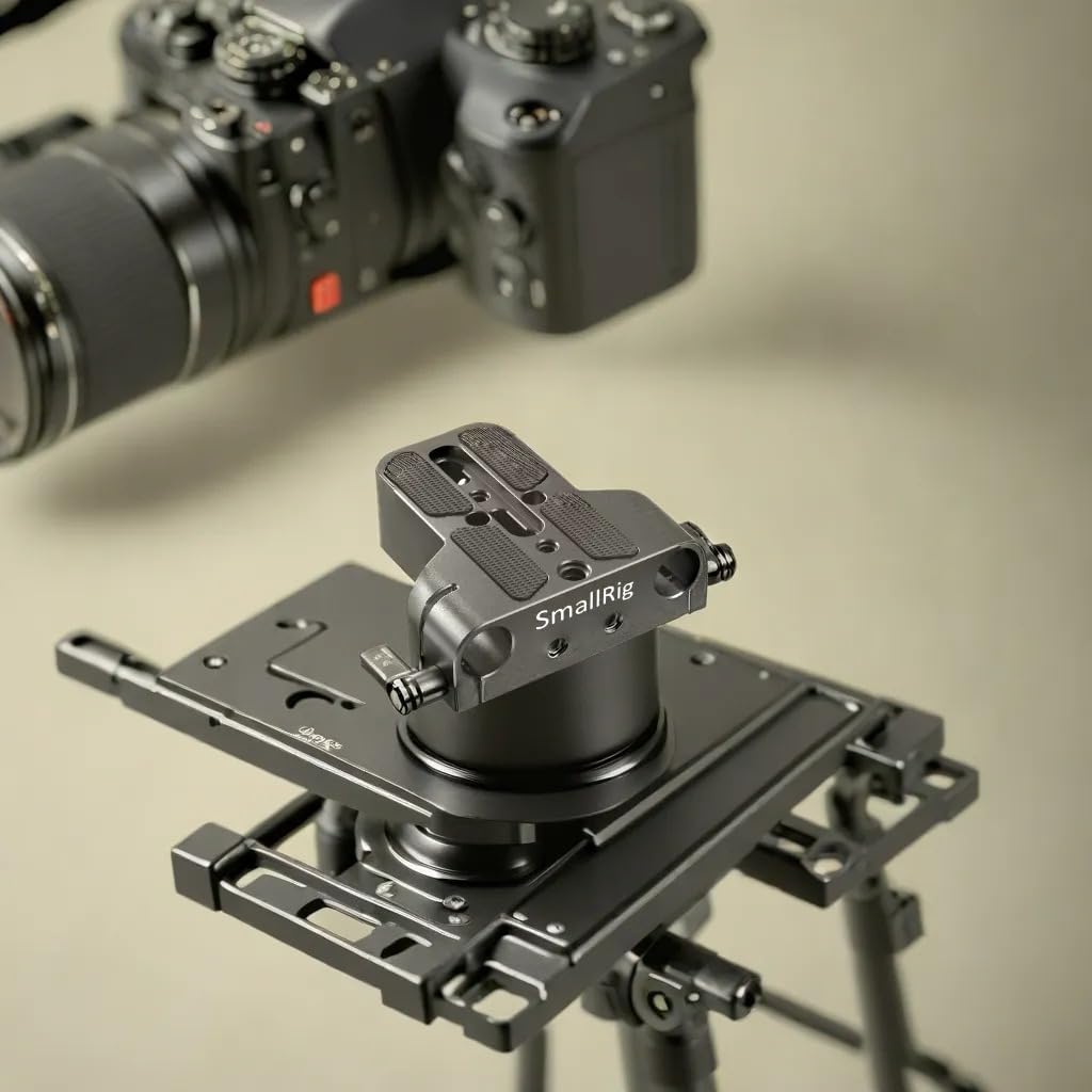 Camera Base Plate with 15mm LWS Rod Rail Clamp, Baseplate for Sony A6500 A6600 A6300, for Canon R5 R6, for Sony A7SIII / A7III, Both for Cameras & Cages customer photo 1
