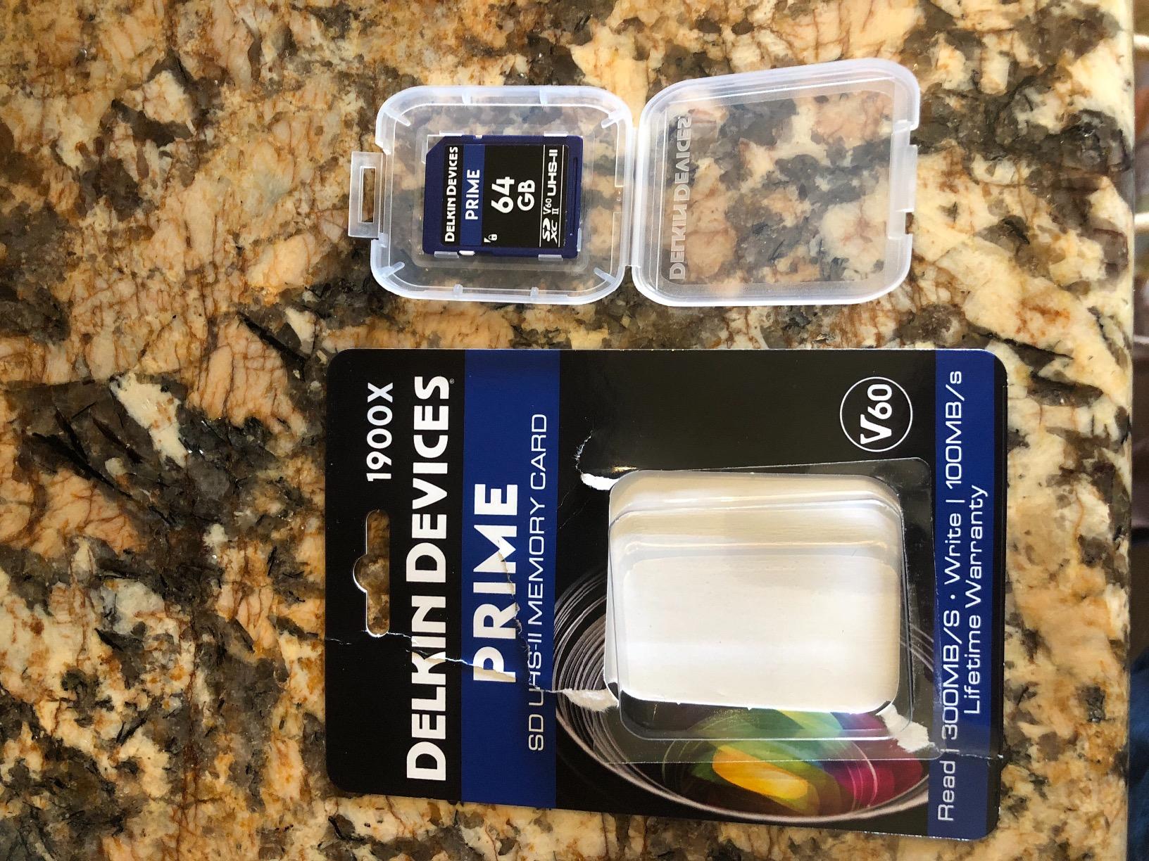 Delkin Devices Prime 128GB SDXC UHS-II Memory Card - 300MB/s Read, 105MB/s Write | Ideal for 8K, 4K, HDR, and 360 Video customer photo 1