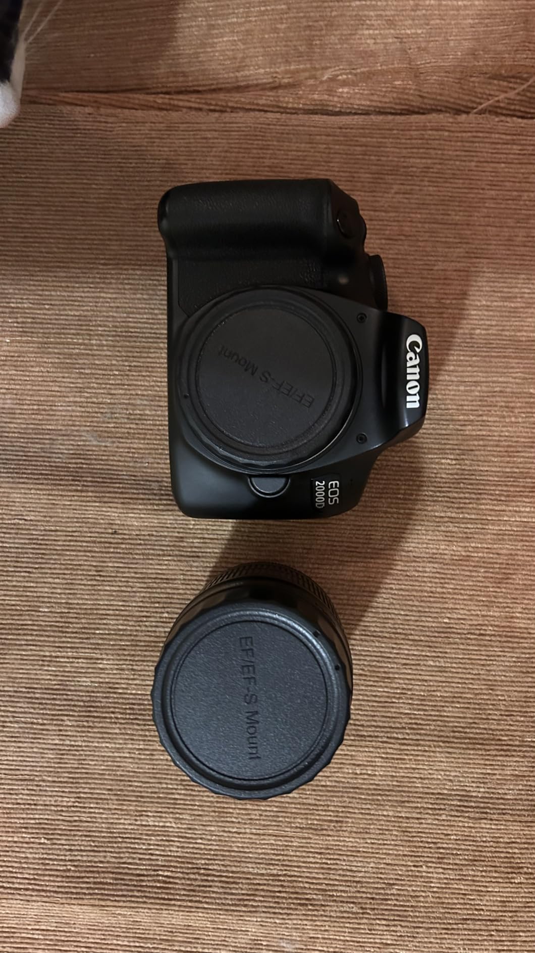 2 Pack EF EF-S Mount Body Cap Cover & Rear Lens Cap for Canon EOS 60D 70D 77D 80D 90D 2000D 4000D 5D Mark III IV 6D 7D Mark II 1DX Rebel T6 T7 T5 T1i T2i T3i T4i T5i T6i T6s T7i T8i SL1 SL2 SL3 & More customer photo 1