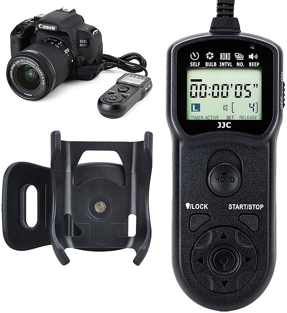 JJC Intervalometer Replaces Canon RS-60E3 Timer Remote Control Shutter Release for Canon EOS R100 R8 R6 Mark II R50V R10 R7 R6 Rp R 90D 80D Rebel T8i T7 T7i T6 T6s T6i SL3 M5 M6 Mark II G1X III II G3X customer photo 1