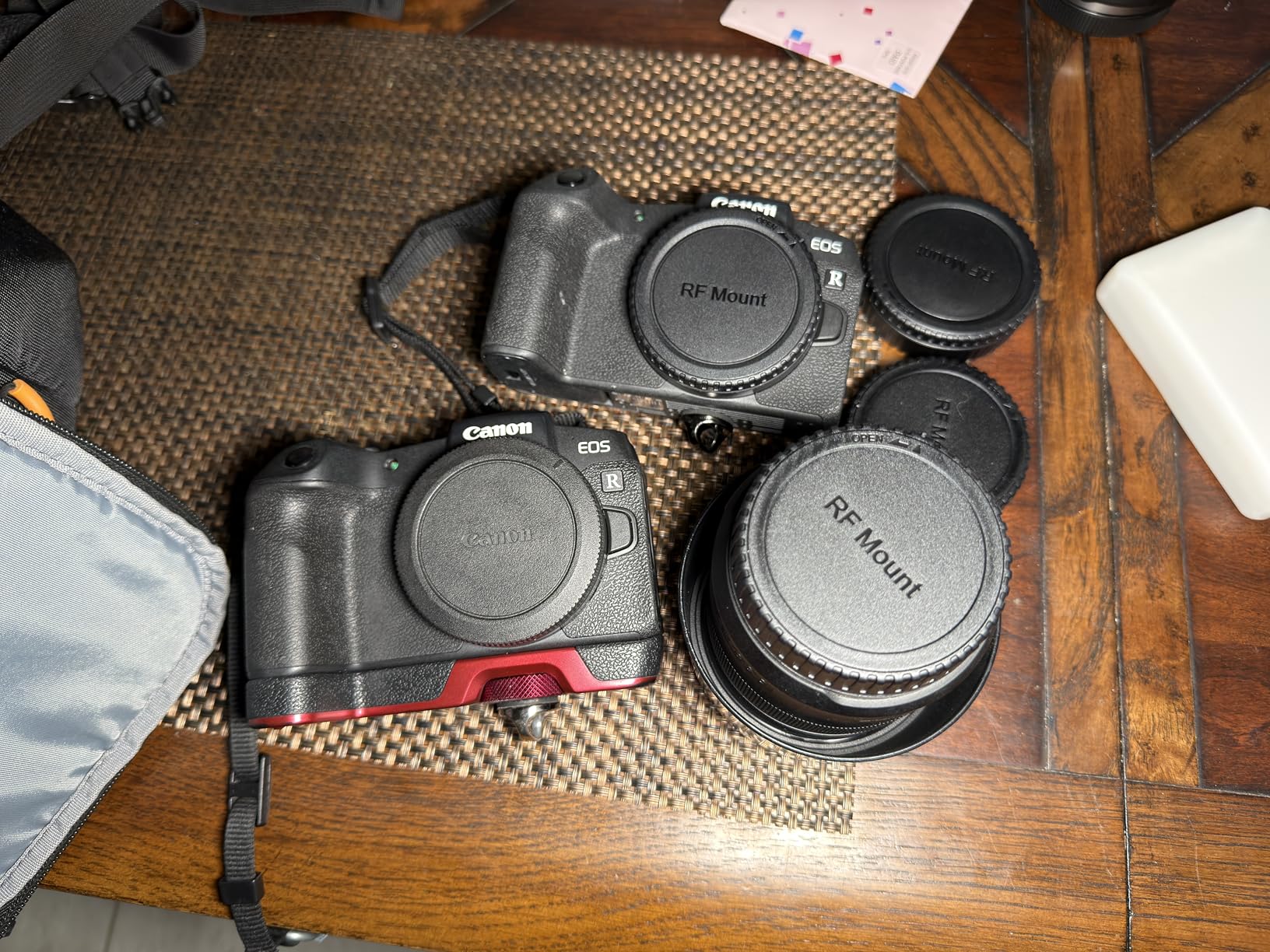Rear Lens Cap & Body Cap Cover for Canon RF Mount Mirrorless Camera EOS R100 R50 R10 R8 R7 R6 Mark II R6 R5C R5 Mark II R5 R3 R RP Replace RF Rear Lens Cap & R-F-5 Body Cap -5 Packs customer photo 1